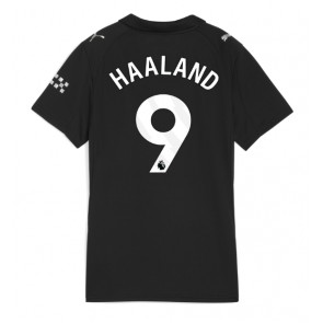 Lacne Ženy Futbalové dres Manchester City Erling Haaland #9 2025-26 Krátky Rukáv - Preč